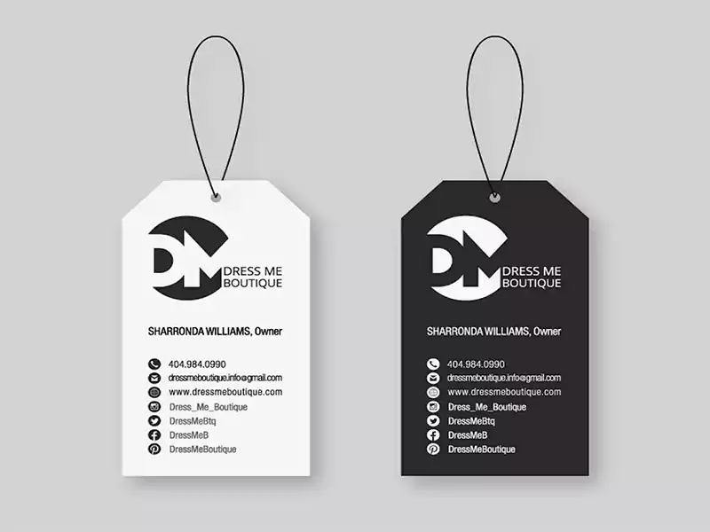 Custom T-shirts Hang tag for