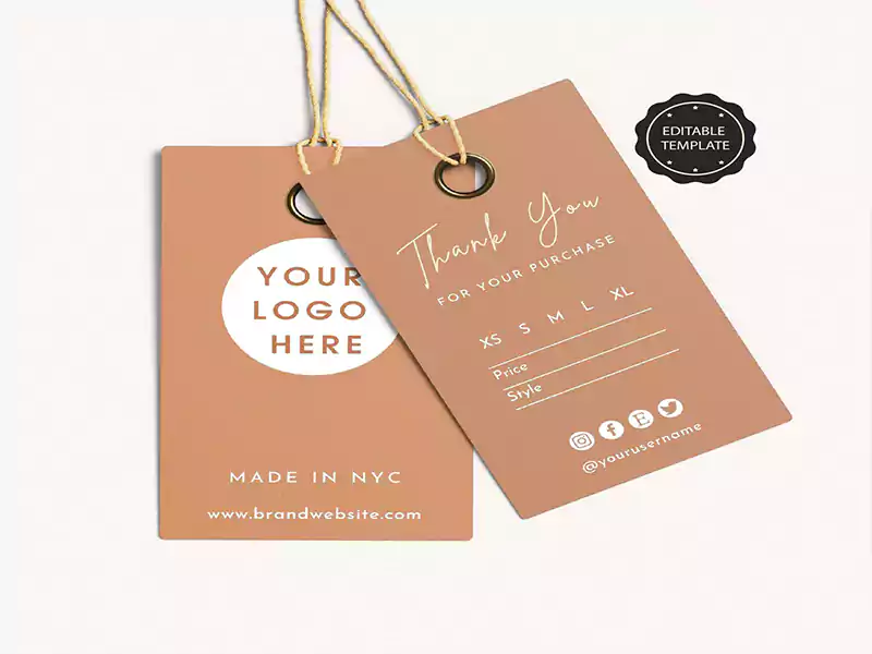 Custom Tshirt Hang tag for