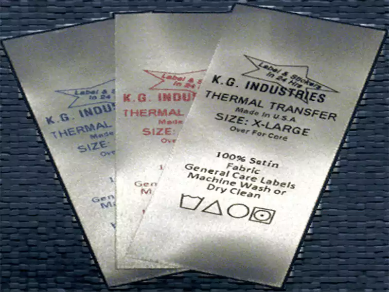 Custom care label for Jean's