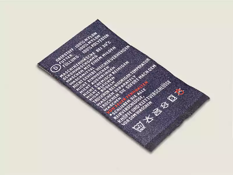 Custom care label for Shirts