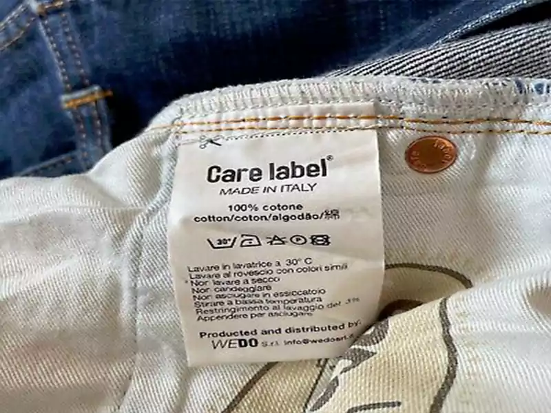 Custom care label...