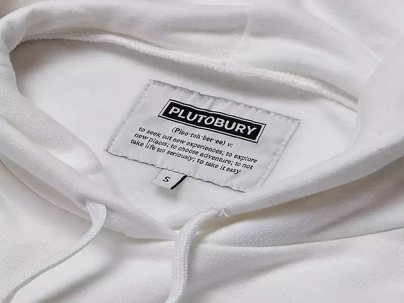 Custom hoodie neck label