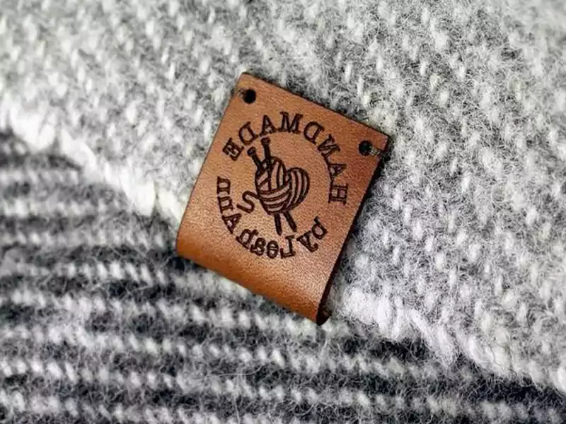 Custom leather tag, patch for clothes 1