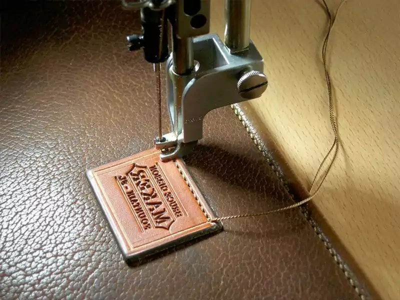 Custom leather tag, patch for clothes 2
