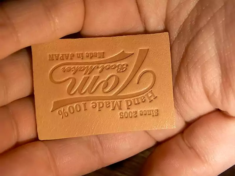 Custom leather tag, patch for clothes 4