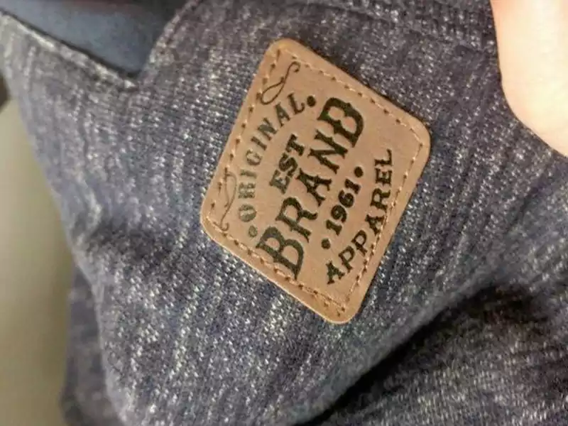 Custom leather tag, patch for clothes 5