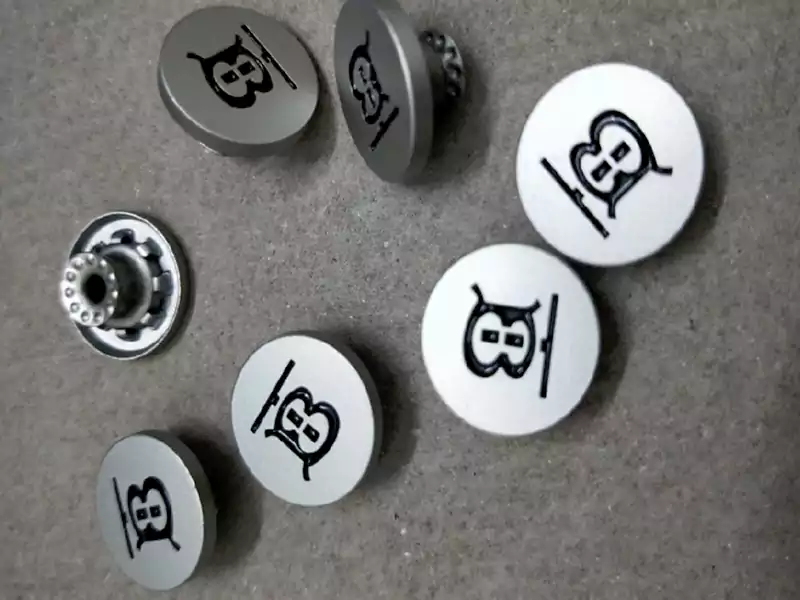 Custom made metal coat, Jeans buttons 8