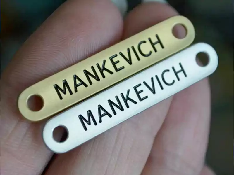 Custom metal tag for clothes 10