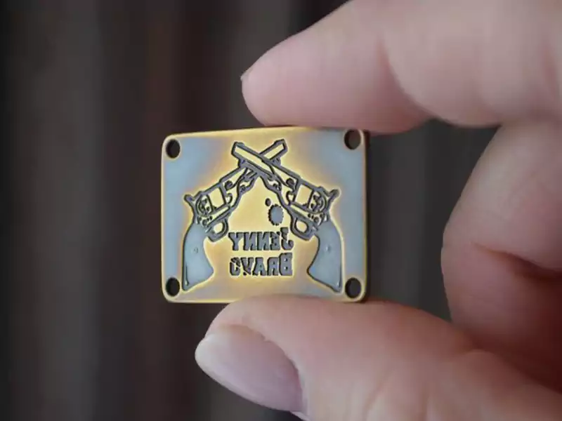 Custom metal tag for clothes 7