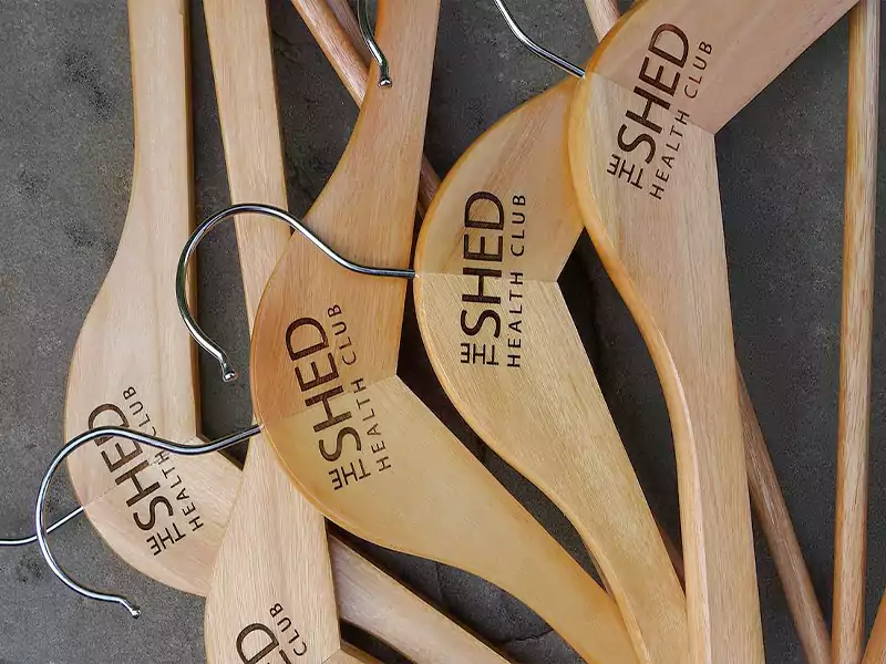 Custom wooden hanger for clothes 7