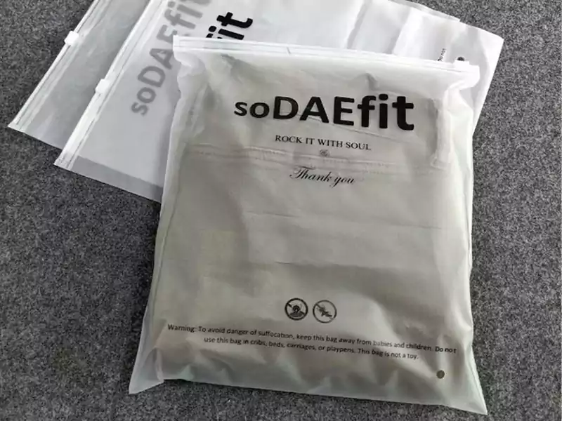 Custom zip bag for custom clothes