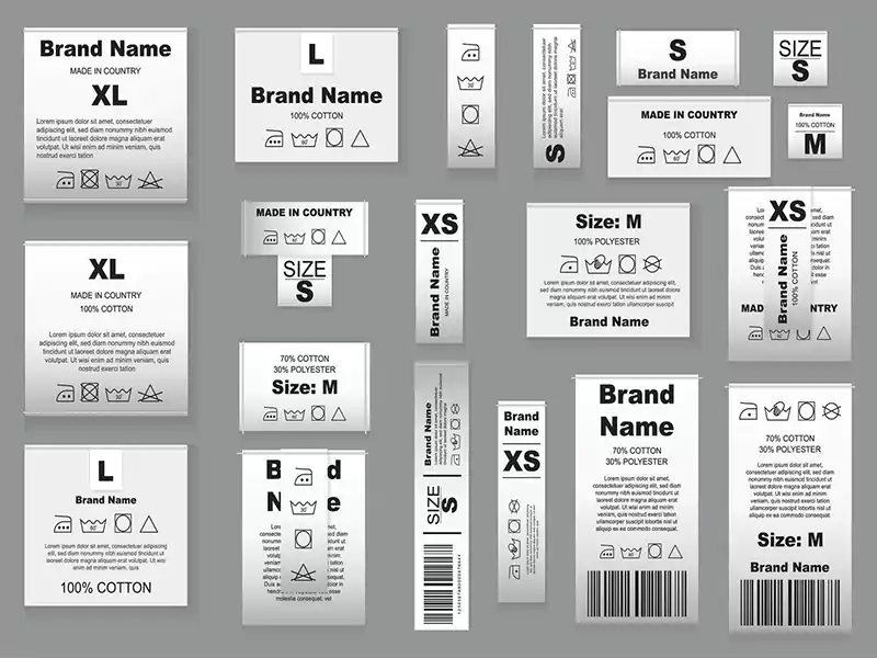 Custom clothing labels