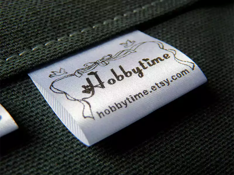 Satin label