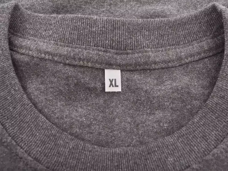 Tshirt neck label.