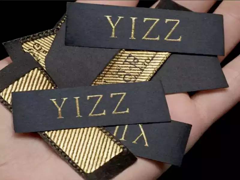 Woven label black